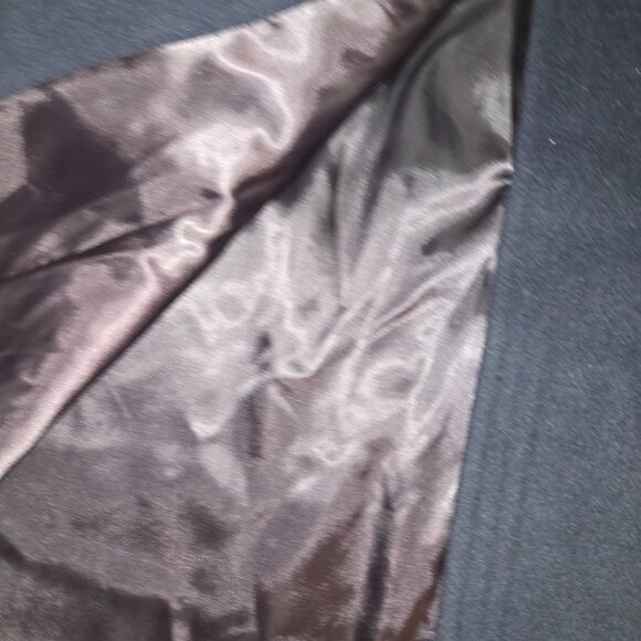 Vintage Union Made Wool Swing Coat Trench Mock Funnel Navy Blue Medium Large - Picture 12 of 13